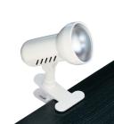 REMORA - Spot à pince E27 100W max, orientable, blanc, lampe non incl.