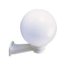 LUNA - Appl. Mur Boule Ext. IP44 IK08, blanc, E27 100W max., lampe non incl.