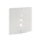 TOSCA - Applique Mur plâtre, carré, blanc, LED intég. 3X1,2W 3000K 220lm