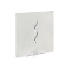 VIAX - Applique Mur plâtre, carré, blanc, LED intég. 3X1,2W 6300K 220lm