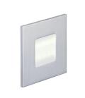 BALIZ 2 - Encastré Mur carré, fixe, gris, LED intég. 0,92W 4200K 74lm