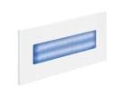 BALIZ 3 - Encastré Mur rectang., fixe, blanc, LED intég. 2,76W bleu