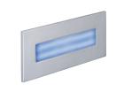 BALIZ 3 - Encastré Mur rectang., fixe, gris, LED intég. 2,76W bleu