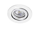 TIPO - Enc. GU10, rond, blanc, a/lpe LED 4,5W 4000K 390lm, dimmable par inter