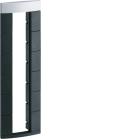 Boîtier vide pour colonne design officea 12 modules 22,5 x 45mm noir