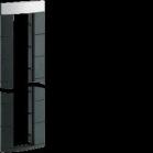 Boîtier vide pour colonne design officea 16 modules 22,5 x 45mm noir