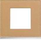 Plaque gallery 1 poste matiere cord leather
