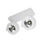 EOLE 2 2x10W 2x1000Lm 3000K 36  DIM BLANC MAT