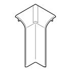 Angle INT. variable +ou-10  pour plinthe Keva 80mmx20mm-PVC Blanc Artic