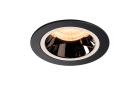 NUMINOS  M, encastré de plafond, 20 , noir/chrome, LED, 17,55W, 2700K, IP20/IP
