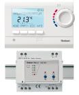 Thermostat d'ambiance digital programmable radio 2 zones