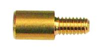 Embout fileté M4 à sertir pour aiguille nylon diamètre 4 mm.