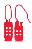 Cadenas de consignation rouge, non conducteur, anse 6 mm, clé N 1