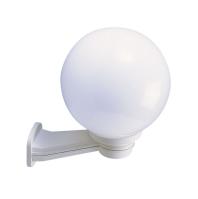 LUNA - Appl. Mur Boule Ext. IP44 IK08, blanc, E27 100W max., lampe non incl.