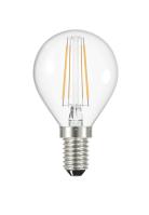 Lampe sphérique E14 Filament LED 4W 2700K 450lm, Cl.énerg.A++, 15000H