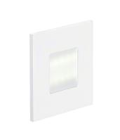 BALIZ 2 - Encastré Mur carré, fixe, blanc, LED intég. 0,92W 2400K 52lm