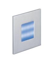 BALIZ 2 - Encastré Mur carré, fixe, gris, LED intég. 0,92W bleu