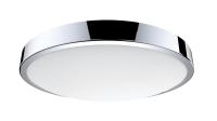 C4 CCT S- Plaf./Appl. Mur IP44 LED intég. 17W 4000K 1250lm, sensor, chrome