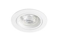 SPEED 50 - Enc.GU5,3, IP20, rond, fixe, blanc, lpe LED 6W 4000K 480lm incl.
