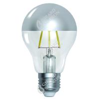 Standard A60 Filament LED Calotte Argente 6W E27 2700k 750Lm Dim.