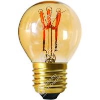 Sphrique G45 Filament LED Torsade 3W E27 100lm Dim. Ambre
