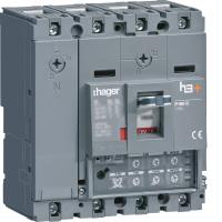 Disjoncteur Boitier Moulé h3+ P160 LSI 4P4D N0-50-100% LN 100A 50kA CTC