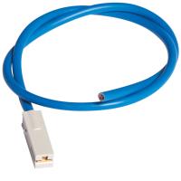 Câble de raccordement, 500mm, bleu, 6mm ,avec fiche, pour Répartiteur multif