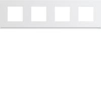 Plaque de finition Gallery 4 postes horizontale Pure entraxe 71 mm