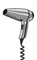 Sèche-Cheveux CLIPPER II pistolet chromé