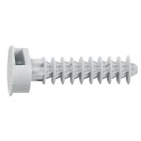 Embase à cheville grise RAL7035 pour per perçage Ø8mm