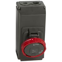 Prise saillie simple fixe Hypra IP66/67- IP66/67-55 63A - 380V~ à 415V~ - 3P+N+T