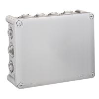 Boîte de dérivation rectangulaire Plexo dimensions 220x170x86mm-gris RAL7035