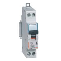 Disjoncteur DNX³ 4500 - vis/vis - U+N 23 25A-4,5kA-courbe C-1 module