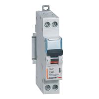 Disjoncteur DNX³ 4500 - vis/vis - U+N 23 230V~ 40A - 6kA - courbe C - 1 module