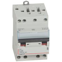 Disjoncteur DX³4500 6kA bornes à vis 4P 400V~ 20A courbe C - 3 modules