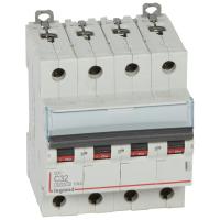 Disjoncteur DX³ 6000 -vis/vis- 4P- 400V~ 400V~-32A-courbeC-peigne HX³ trad 4P-4M