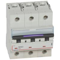 Disjoncteur magnétique seul DX -M - vis/ DX -M-vis/vis-3P-400V~-63A-50KA-4,5 mod