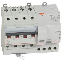 Disjoncteur diff DX³ 6000 -vis/auto-4P-4 -vis/auto-4P-400V~-63A-typeAC-300mA-10kA