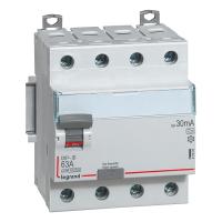 Interrupteur différentiel DX³-ID haut/ba haut/bas vis-4P 400V~ 63A typeA 30mA-4 m