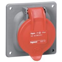 Prise fixe Hypra IP44 63A - 380V~ à 415V 415V~ - 3P+N+T - plastique