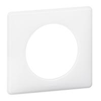 Plaque Céliane Laqué 1 poste - finition Blanc
