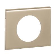 Plaque Céliane Matières 1 poste - finiti finition Nickel Velours