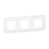 Plaque de finition horizontale Mosaic po pour 3x2 modules blanc
