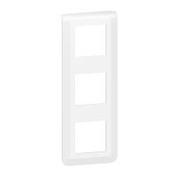 Plaque de finition verticale Mosaic pour pour 3x2 modules blanc