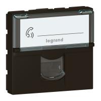 Prise RJ45 catégorie 6 FTP Mosaic 2 modu modules - noir mat