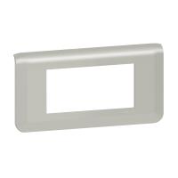Plaque de finition horizontale Mosaic po pour 4 modules alu