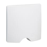 Sortie de câble IP44 dooxie livrée compl complète avec plaque finition blanc