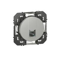 Prise blindée RJ45 catégorie 6 FTP dooxi dooxie finition alu