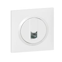 Prise RJ45 catégorie 6 FTP dooxie one li livré avec plaque carrée blanche