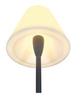 ADEGAN, lampadaire extérieur, anthracite/blanc, E27, 24W max, IP54